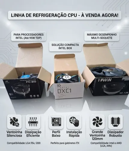 Cooler pra processador CPU