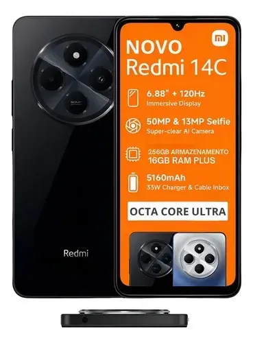 Xiaomi Redmi 14C 256gb Preto