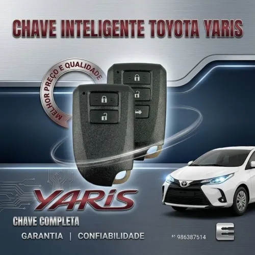 Chave Presencial Toyota Yaris Completa || MELHOR PREÇO DO DF
