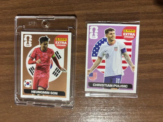 Figurinhas Raras lendárias SON ( bronze ) e PULISIC ( Regular)
