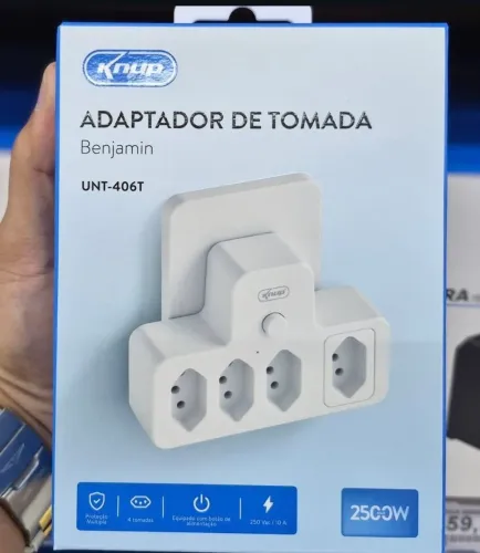 Adaptador tomada benjamin UNT-406T