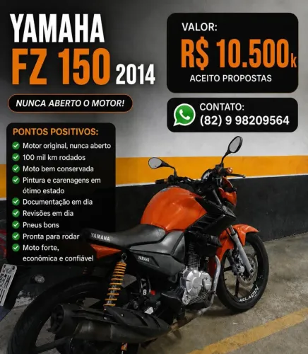 Fz 150: Valor: 10.500k mas podemos negociar 