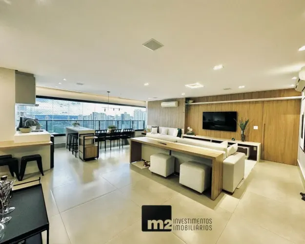 Apartamento ao lado do Goiânia Shopping, 3 suítes, 3 vagas, 141 m2, mobiliado e decorado