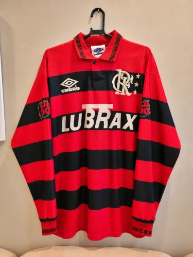 Camisa do Flamengo de jogo do centenário manga longa 1994