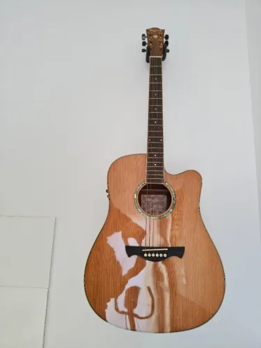 Violão Tagima Vancouver Nt Df Natural Aço Folk Pre Fishman
