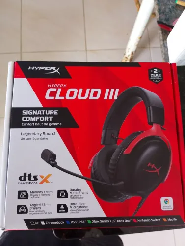 Hyperx Cloud 3 - SEMINOVO USADO 2 MESES