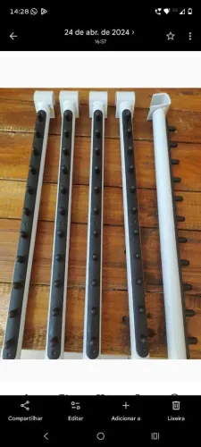 Cabides para expositor canelado
