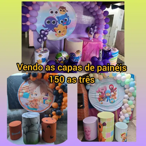Capas de painéis de festa infatil menina