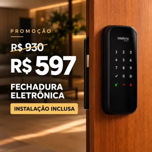 Promoção fechadura eletrônica