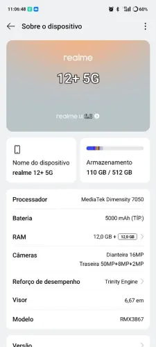 realme 12+5G eu troco do iPhone 13 pro para cima não faço entreg      WhatsApp *00