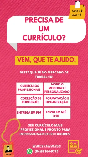 Precisa de um currículo? Achou a solução!