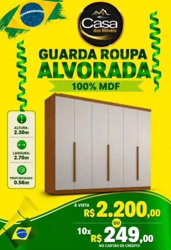 Guarda roupa Alvorada - Entregamos e montamos