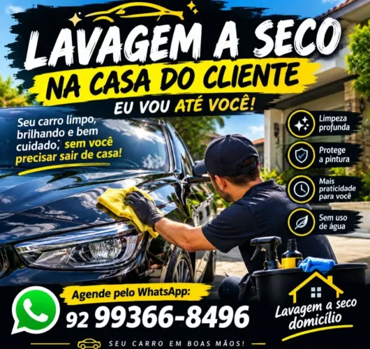 Lavagem a seco do seu veículo