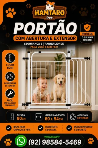 Portão com abertura, a pronta entrega