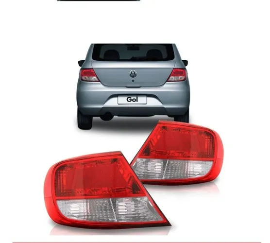 Par Lanterna Traseira Gol G5 Gv 08 09 10 11 12 Cristal Promoção