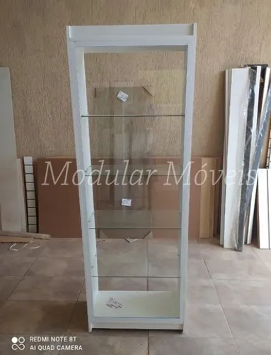 Estante Vitrine Com Prateleiras de Vidros Temperado 4mm