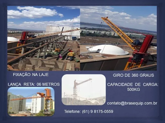 Mini-grua com capacidade de carga de 500kg