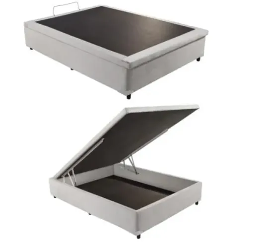Base Bau Casal Corino Branco Até 12x - Frete Grátis