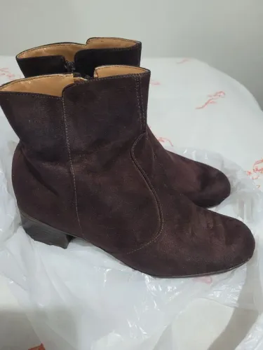 Bota cano curto camurça Vizzano