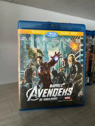 blu ray 3d vingadores avengers marvel tres discos