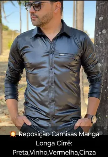 Camisas Manga Longa Cirrê