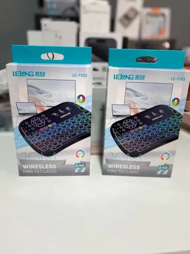 Teclado Wireless Mini Para Smart TV, Notebook, PC - LE-7703