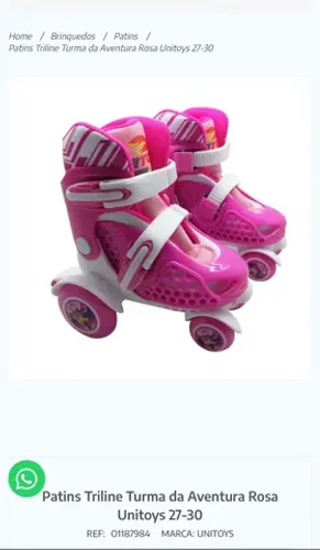 Patins Tri Line tamanho 27 a 30. Mais kit proteção