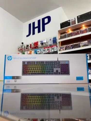 Teclado Gamer HP K500F Português ABNT-2 C/Led | Parcela sem Juros | Curitiba