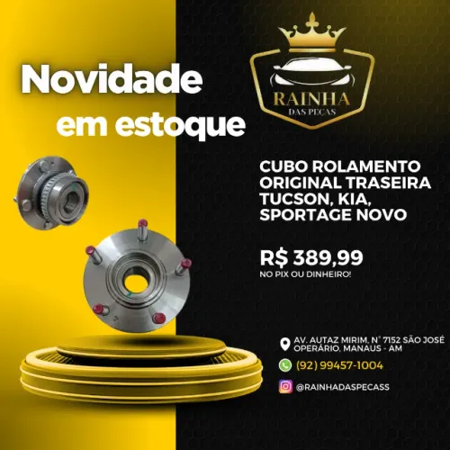 Cubo Rolamento Original Traseira Tucson, Kia, Sportage Novo