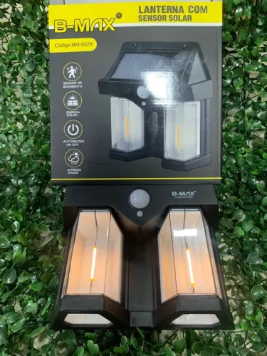 Lanterna Duplo C/Sensor Energia Solar 