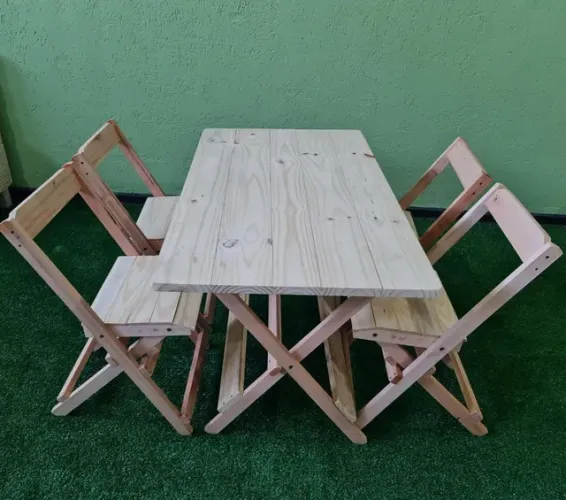 Kit mesa com 4 cadeiras