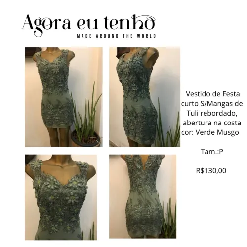 Vestido de Festa Semi-Novo