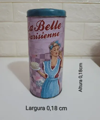 Lata de metal vintage La Belle Parisienne