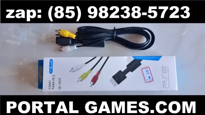 CABU DE VIDEO PARA PLAY 2 PS2 PLAY 2 NOVO NA CAIXA 