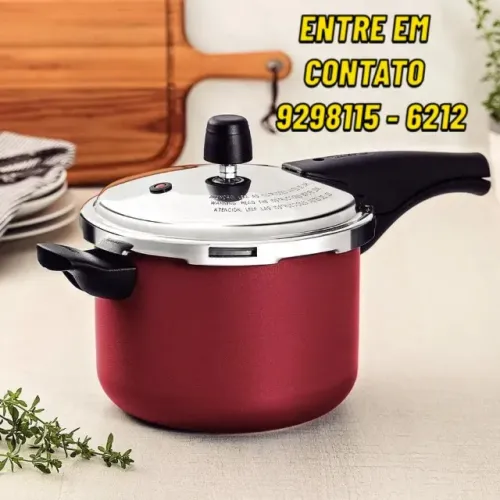 Panela de Pressão 4,5Litros Tramontina Inox Antiaderente-Entregamos 9h ás 23h
