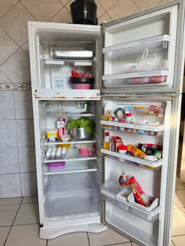 geladeira eletrolux com painel digital 