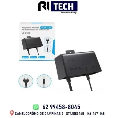 Fonte Para Câmera Externa Dedicada Comutação 12v/2a