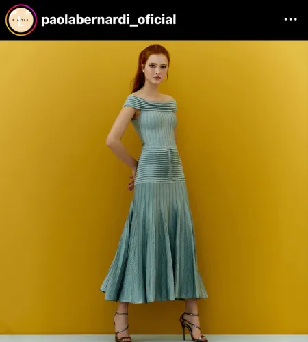 Vestido tricot PRIMART verde menta