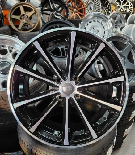 Jogo de rodas KRMAI Eclipse aro 17 4X108 NOVAS - Ford/Peugeot/Citroen