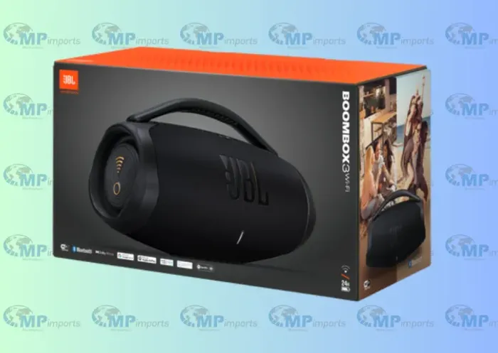 Loja MP Imports: Caixa de Som JBL, Boombox 3, Wi-Fi e Bluetooth, Preto