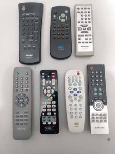 kit diversos controles tvs, som & decodificadores