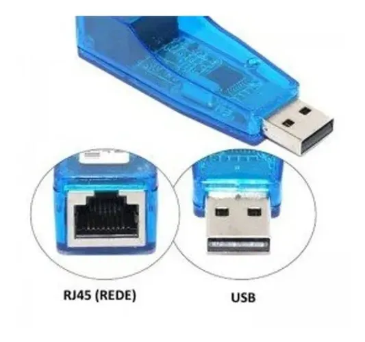 Adaptador Usb Lan Placa Cabo De Rede Externa Rj45 Internet