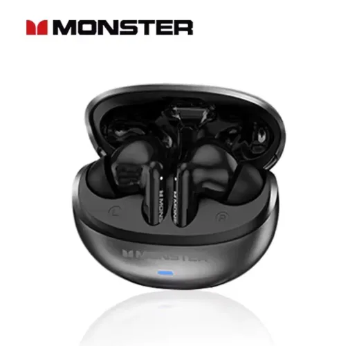 Fone de ouvido Monster bluetooth 6.0 e baixa latência.
