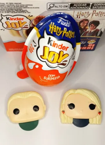 Marcadores de Página Funko Kinder Joy Harry Potter - Draco Malfoy e Luna Lovegood