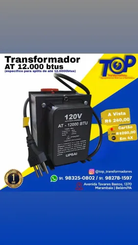 Transformador 5.000va - de 127v para 220 ou vice versav