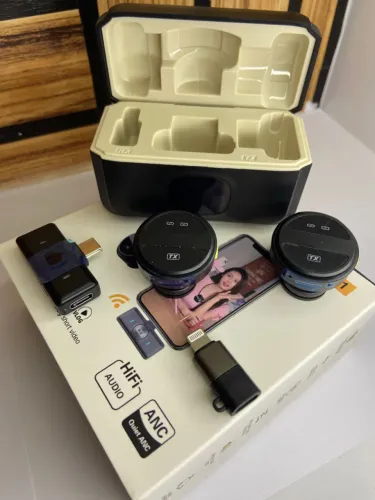 Microfone de Lapela sem Fio Magnético IOS - SX21 an2