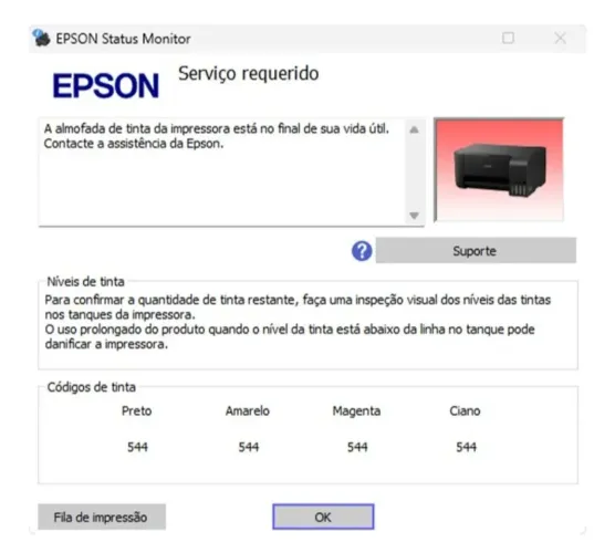 Reset Impressora Multifuncional Epson L3250 e outras