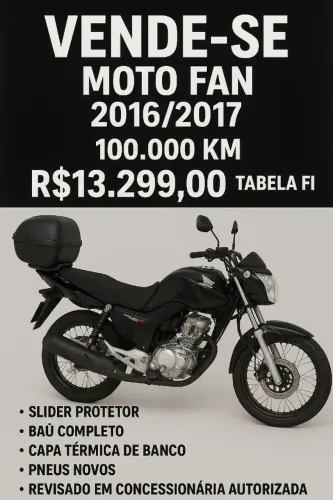 Moto Honda Fan CG 160cc 2016/2017