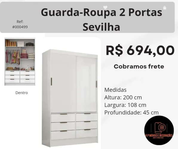 Guarda Roupas na caixa