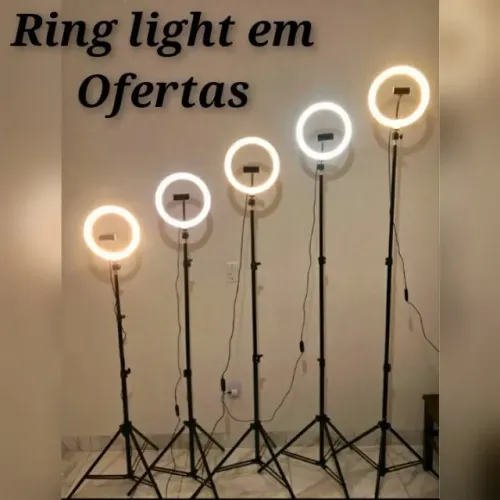 Ring Light Led 10 Polegadas, completo, loja em Rio Preto.